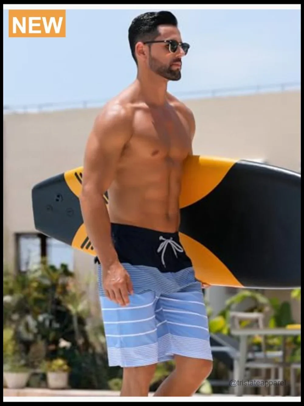 Men's Quick Dry Swim Trunks Board Shorts with Mesh Lining